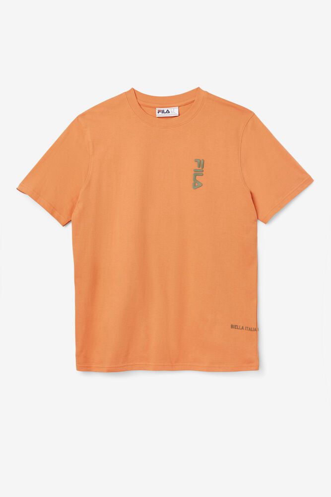 Fila T-Shirt Deckhand Mens Orange - India UXC-764835